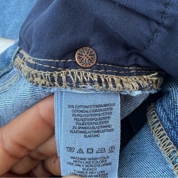 Free People Jeans Size 30 Woman’s 5-pocket style Raw Hem Light Wash Blue - Picture 7 of 12